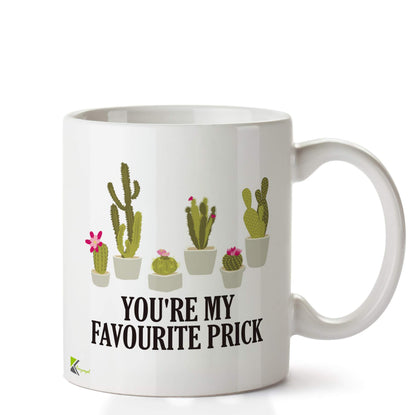 Kruzroyal DZ629 You're My Favourite Prick Funny Novelty Great Gift Idea Coffee Tea Ceramic Mug