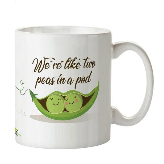 We're Like Two peas in a pod Funny Novelty Great Gift Idea Coffee Tea Mug | Gift for Best Friend Partner Couple | Romantic Anniversary Valentine - Funny Mug for Him, Her, Boyfriend or Wife