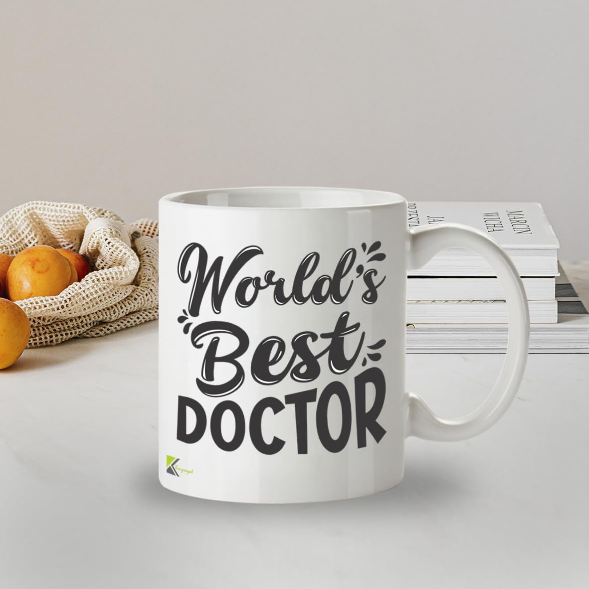 Kruzroyal DZ801 World's Best Doctor Mug - Funny Novelty Coffee Cup for Men Women - Thank You, Birthday, Gift for GP, Physician, Medical Professional, Surgeon 11OZ