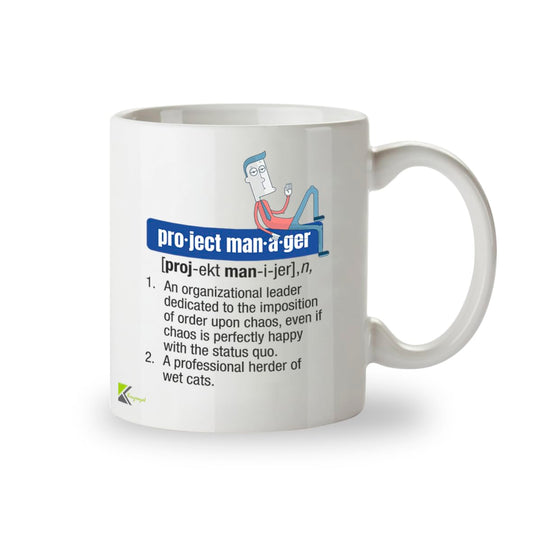 Kruzroyal Project Manager Funny Mug Definition Funny Office Tea Coffee 11OZ Mug Gift for Work Colleague, Boss